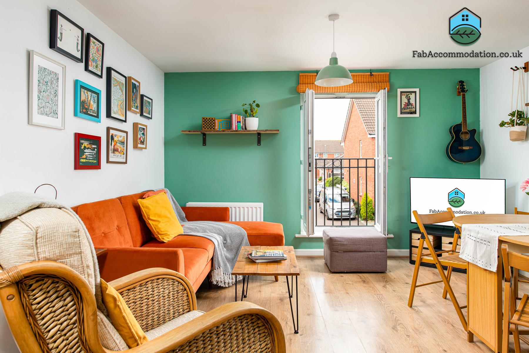 Lovely & Bright 2Bed 2Bath Flat-Private Parking1